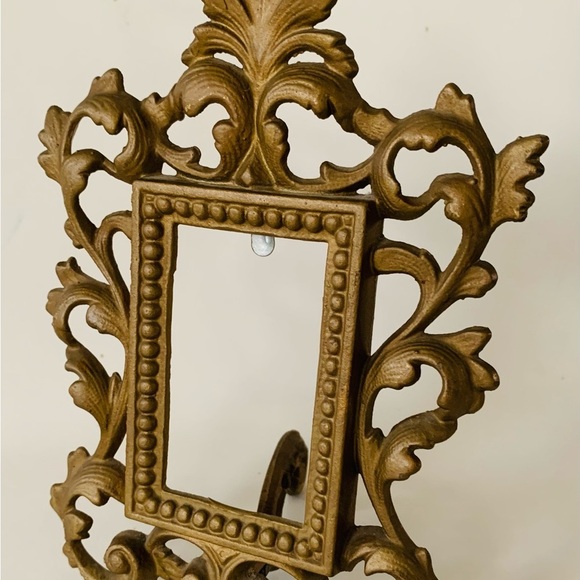 Art Nouveau Style Picture Frame Andrea by Sadek Vintage Metal Easel Back - Picture 5 of 11